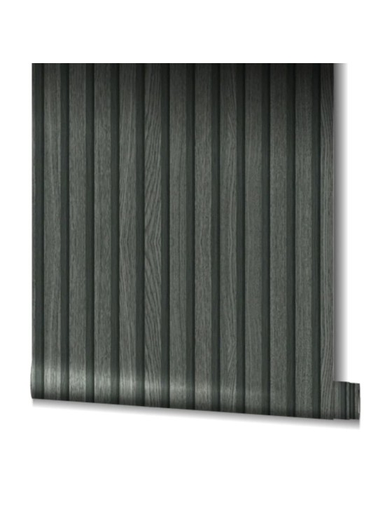 Noordwand tapeet "botanica wooden slats", must ja hall