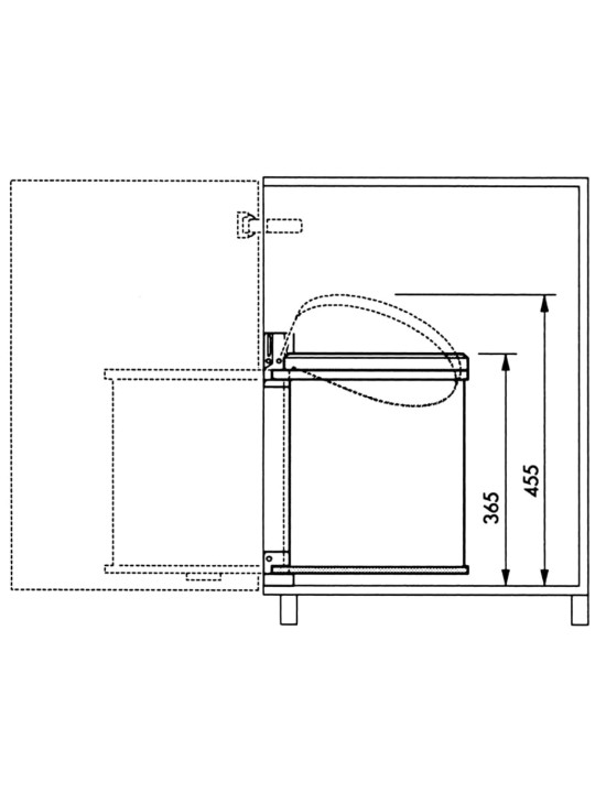 Hailo prügikast "compact-box" suurus m 15 l valge 3555-001