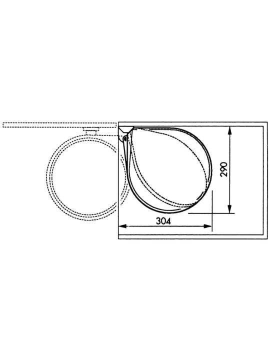 Hailo prügikast "compact-box" suurus m 15 l valge 3555-001