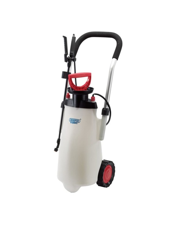 415213 draper tools expert trolly pump sprayer 15 l red 82583