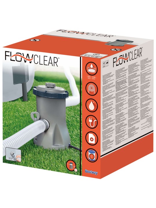 Bestway flowclear ujumisbasseini filterpump 1249 l/h