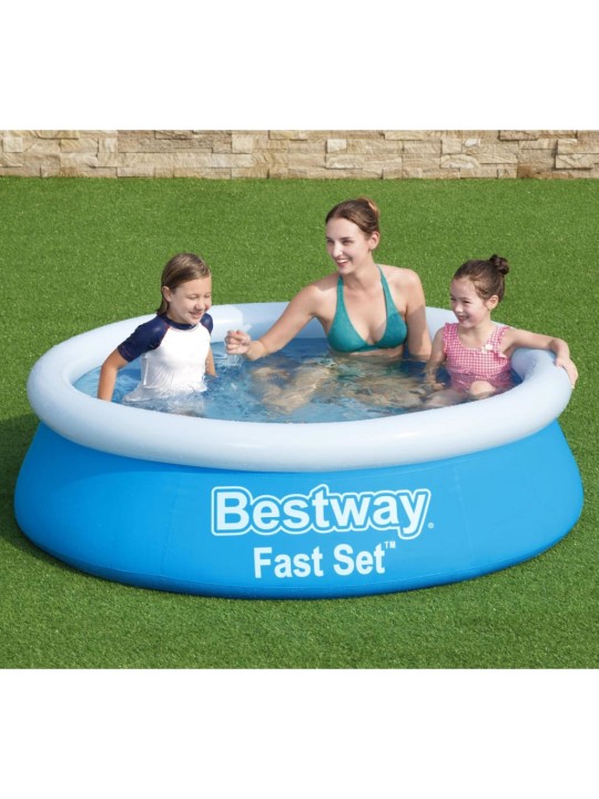 Bestway fast set täispumbatav bassein ümmargune 183x51 cm, sinine