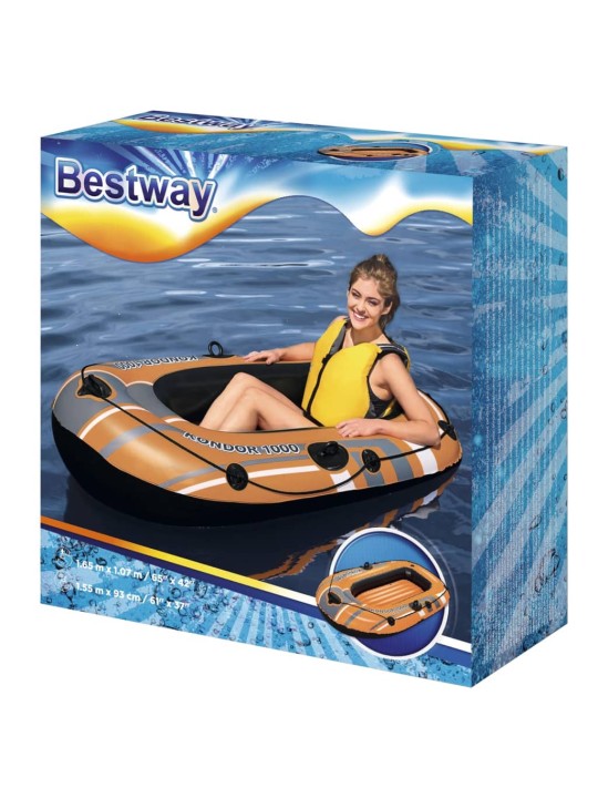 Bestway täispumbatav kummipaat "kondor 1000", 155 x 93 cm