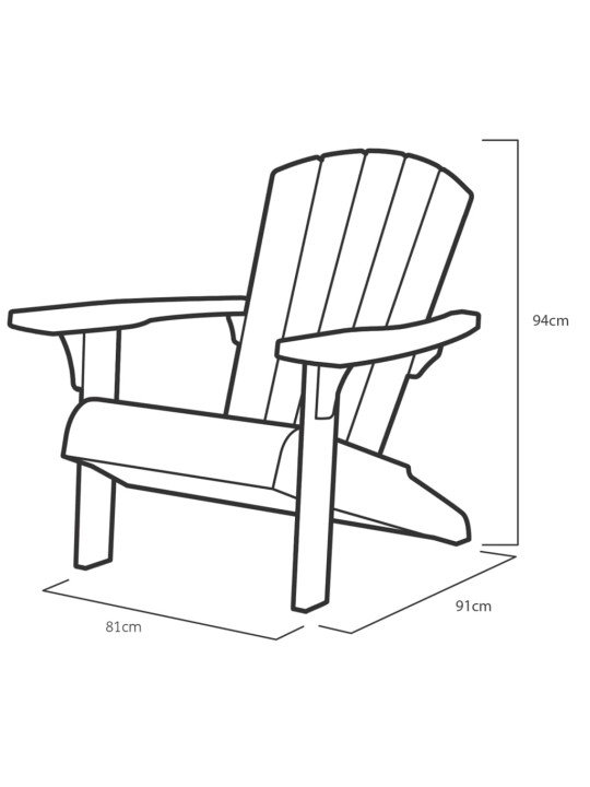 Keter adirondacki tool troy, grafiit