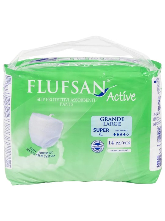 Flufsan inkontinents püksid täiskasvanutele, 14 tk, suurus l