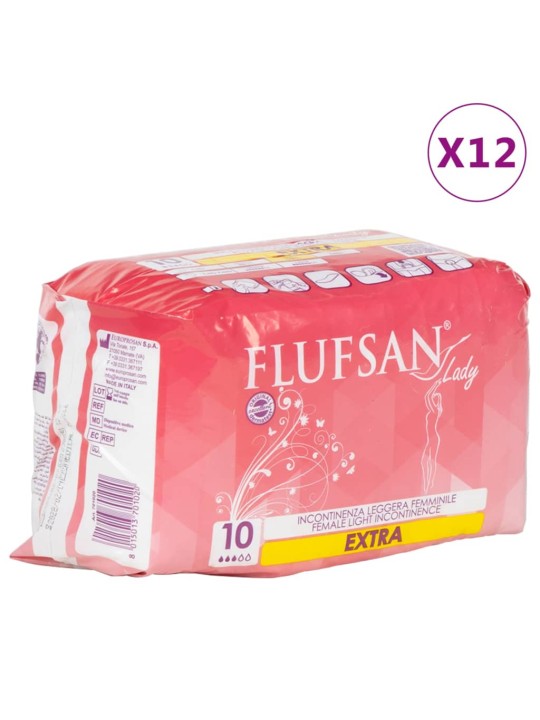 Flufsan inkontinents pesukaitsmed naistele, 120 tk