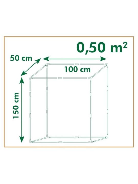 Tomatikasvuhoone 100 x 50 x 150 cm