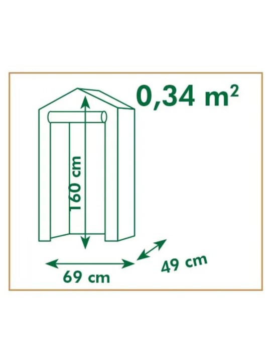 Nature kasvuhoone 69 x 49 x 160 cm