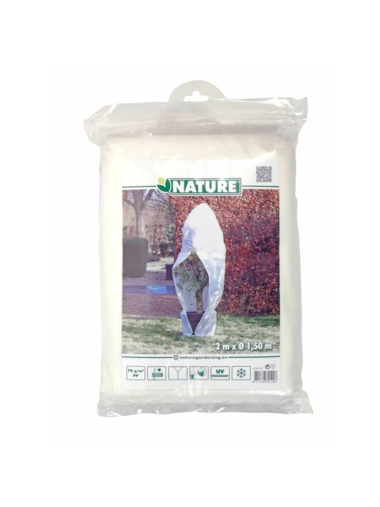 Nature talve fliiskate lukuga 70 g/m² valge 1,5 x 1,5 x 2 m