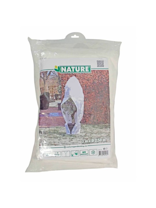 Nature talve fliiskate lukuga 70 g/m² valge 2,5 x 2,5 x 3 m