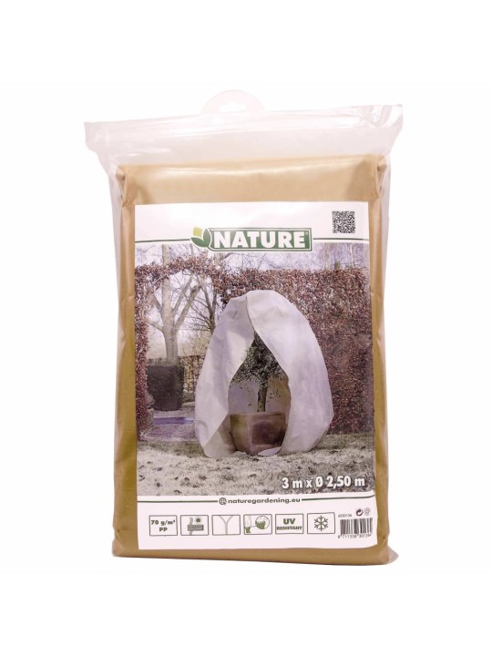 Nature talve fliiskate lukuga 70 g/m² beež 3 x 2,5 x 2,5 m