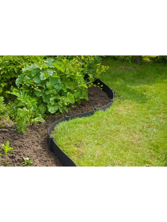 NATURE GARDEN AIAPIIRETE KOMPLEKT H15 CM X 10 M, VAIADEGA, MUST
