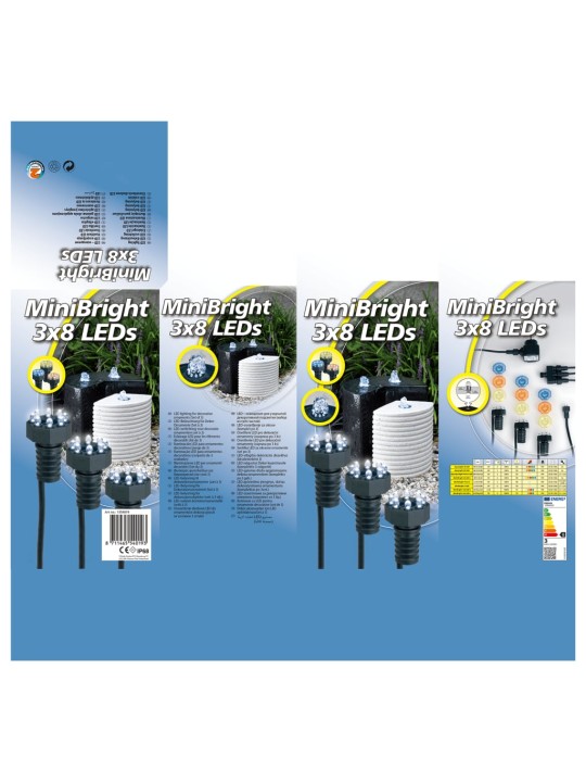 Ubbink veealune tiigilamp "minibright" 3 x 8 ledi