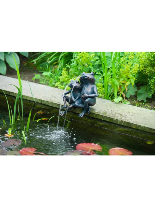 419672 ubbink water feature 2 frogs 22 cm 1386074