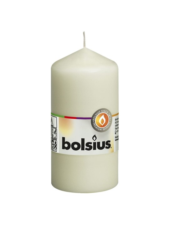 Bolsius sammasküünlad 10 tk 120 x 58 mm elevandiluu