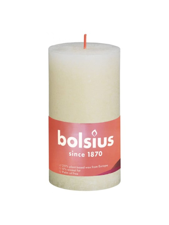 Bolsius sammasküünlad shine 4 tk 130 x 68 mm pärlihall