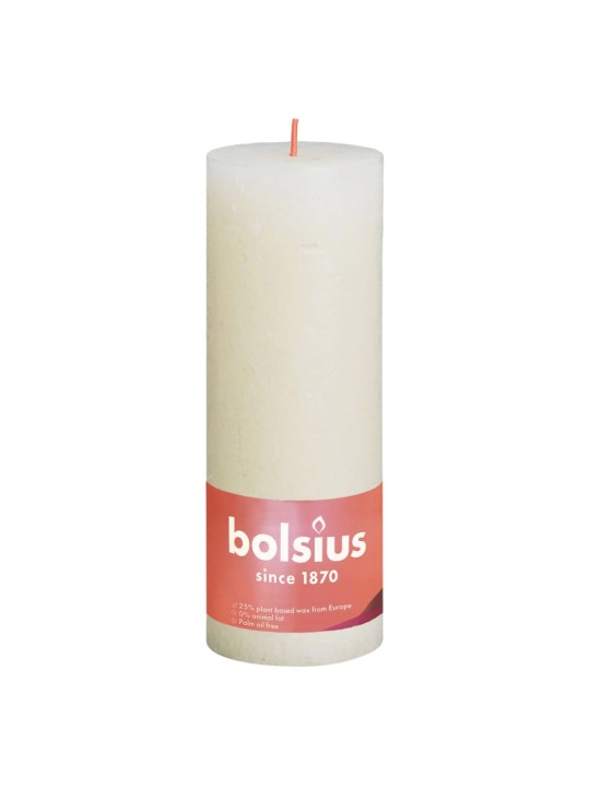 Bolsius sammasküünlad shine 4 tk 190 x 68 mm pärlihall