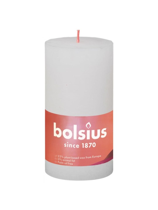 Bolsius sammasküünlad shine 4 tk 130 x 68 mm pilvevalge