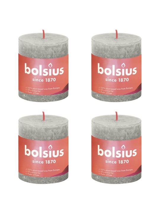 Bolsius sammasküünlad shine 4 tk 80 x 68 mm liivahall