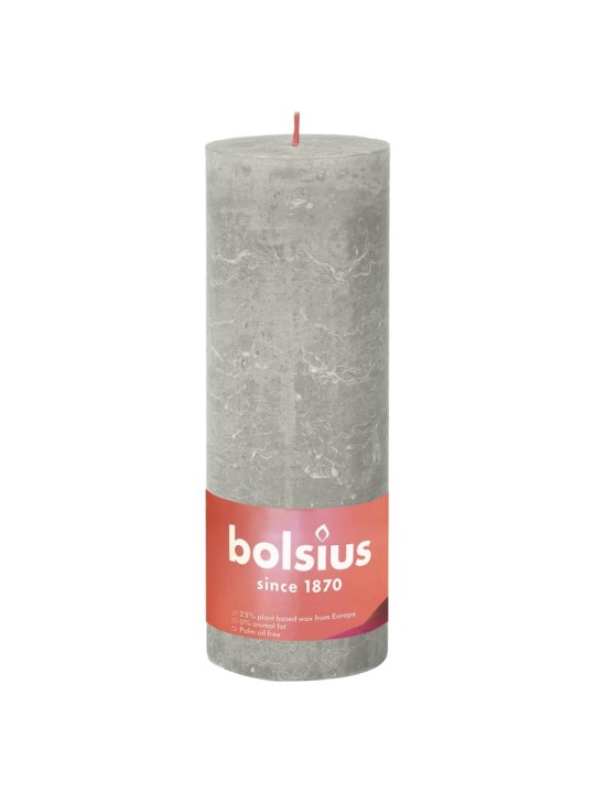 Bolsius sammasküünlad shine 4 tk 190 x 68 mm liivahall