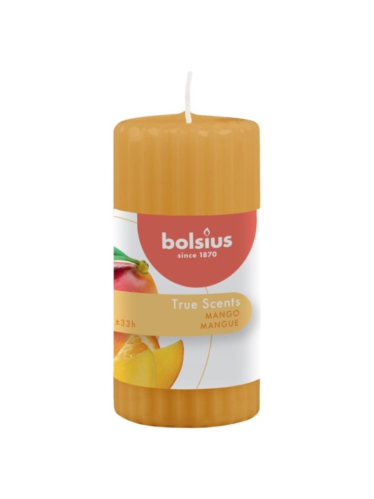 Bolsius ribidega lõhnaküünlad 6 tk 120 x 58 mm mango