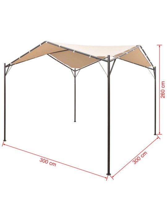 Varikatus 3 x 3 m, teras, beež