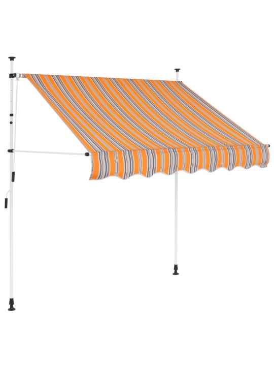 Kokkupandav varikatus, kollase-sinisetriibuline, 150 cm