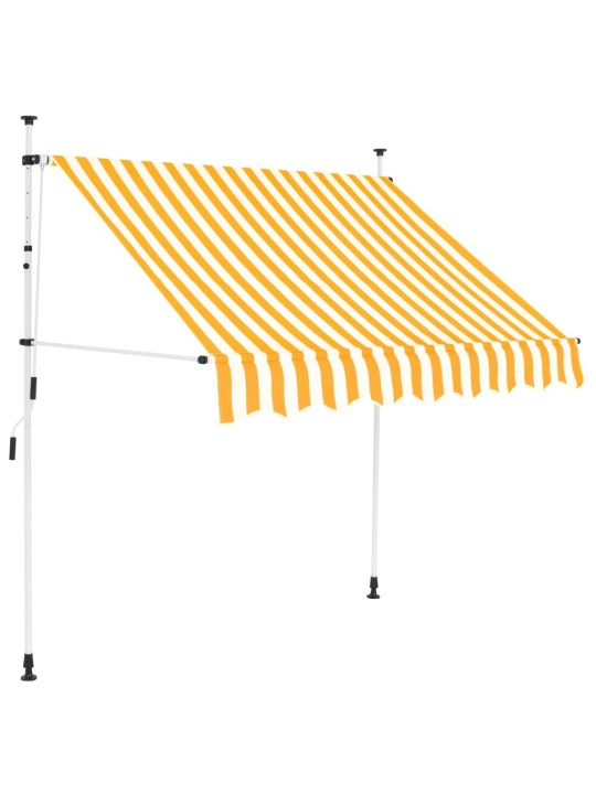 Kokkupandav varikatus, 200 cm oranži-valgetriibuline