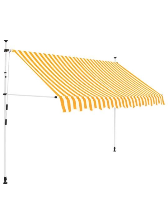 Kokkupandav varikatus, 300 cm oranži-valgetriibuline