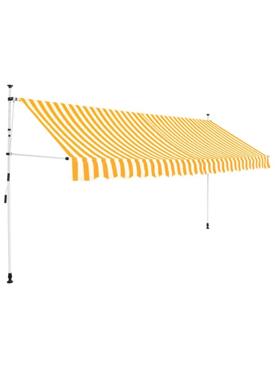 Kokkupandav varikatus, 350 cm oranži-valgetriibuline