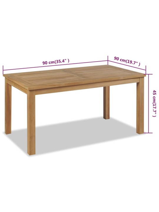 Kohvilaud, tiikpuu, 90 x 50 x 45 cm