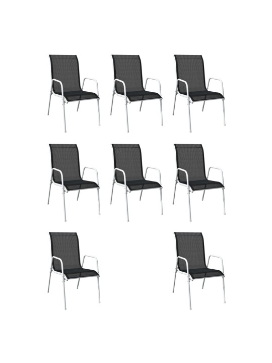 9-OSALINE AIAMÖÖBLIKOMPLEKT, TERAS, MUST