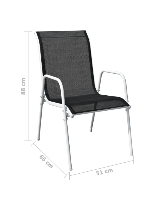 9-OSALINE AIAMÖÖBLIKOMPLEKT, TERAS, MUST
