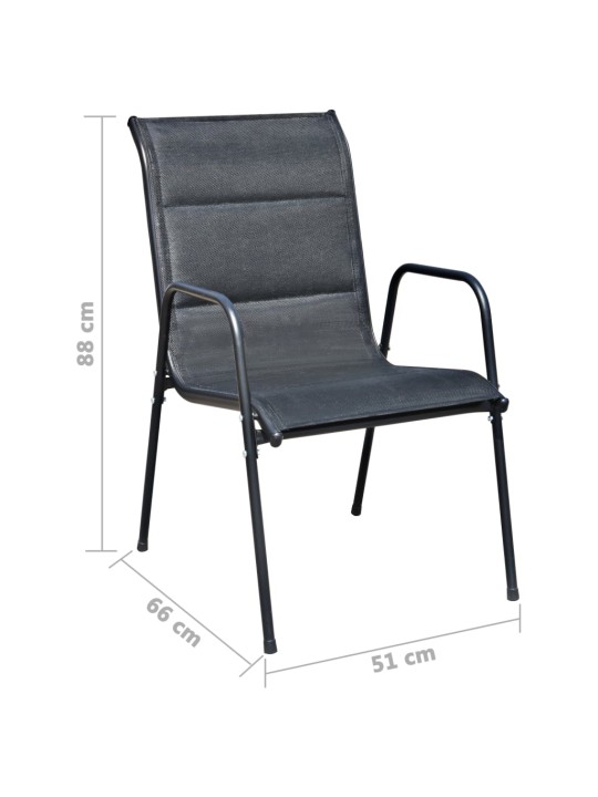 9-OSALINE AIAMÖÖBLIKOMPLEKT, TERAS, MUST