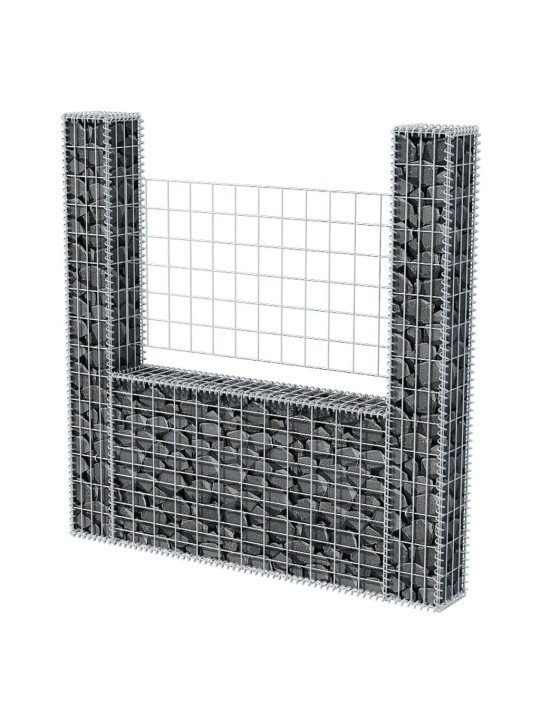 Gabioonkorv u-kujuline, tsingitud teras 160 x 20 x 150 cm