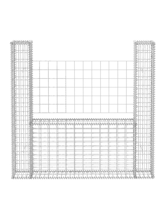 Gabioonkorv u-kujuline, tsingitud teras 160 x 20 x 150 cm