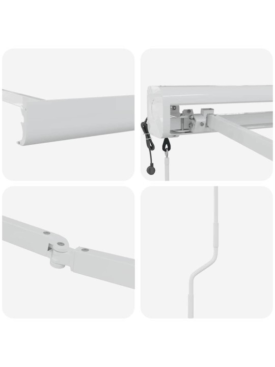 Varikatus valge 4 × 3 m metall