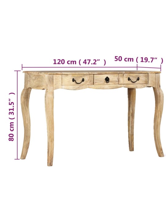 Konsoollaud toekast mangopuidust 120 x 50 x 80 cm