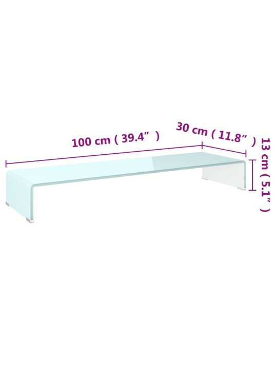 Telerialus klaasist roheline 100 x 30 x 13 cm