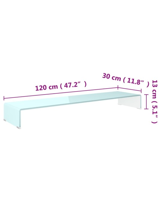 Telerialus klaasist roheline 120 x 30 x 13 cm