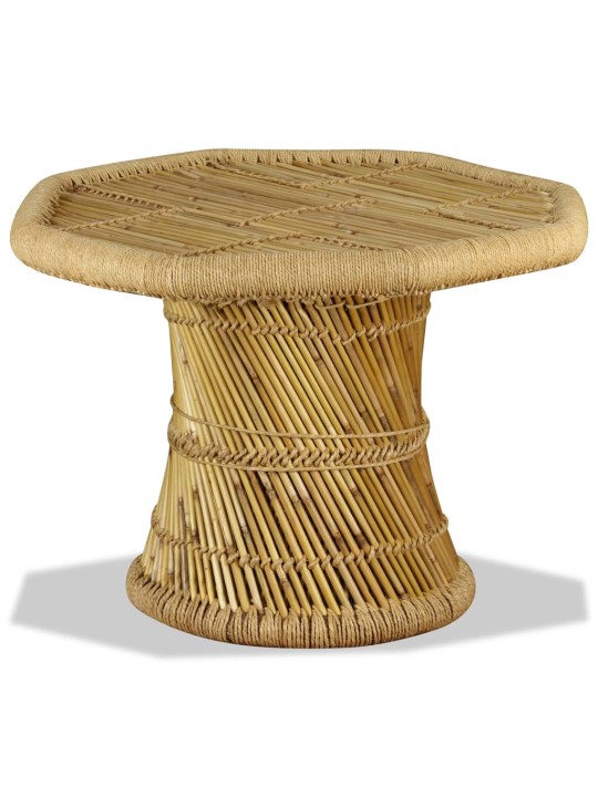 Kohvilaud, bambus, kaheksanurkne, 60 x 60 x 45 cm