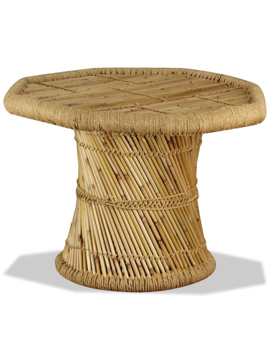 Kohvilaud, bambus, kaheksanurkne, 60 x 60 x 45 cm