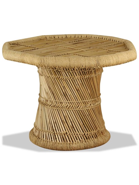 Kohvilaud, bambus, kaheksanurkne, 60 x 60 x 45 cm