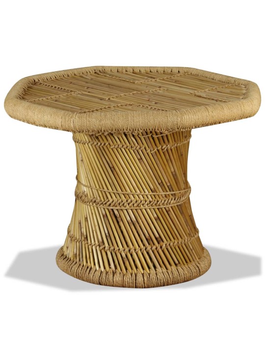 Kohvilaud, bambus, kaheksanurkne, 60 x 60 x 45 cm