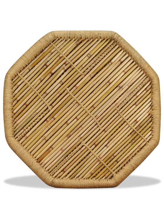 Kohvilaud, bambus, kaheksanurkne, 60 x 60 x 45 cm