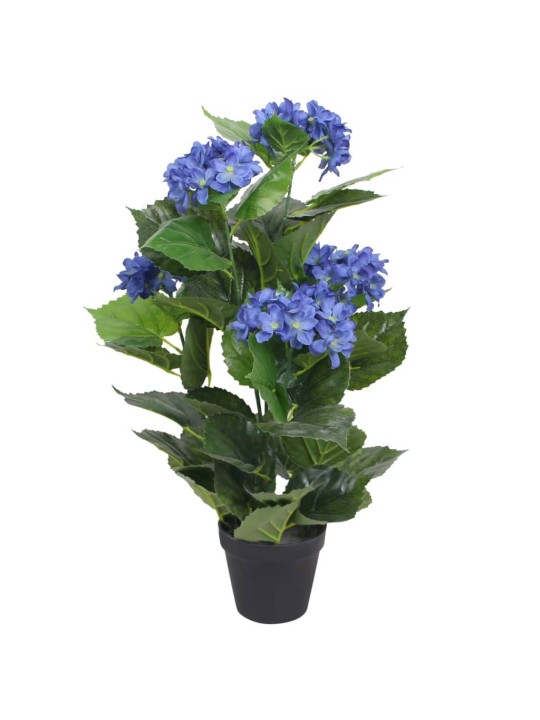 Kunsttaim hortensia potiga, 60 cm, sinine