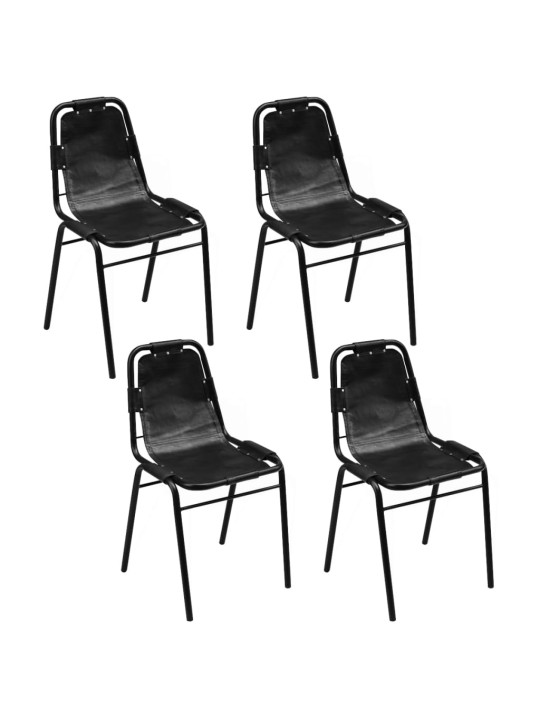 SÖÖGITOOLID 4 TK, MUST, EHTNE NAHK