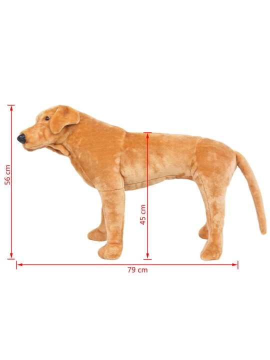 SEISEV MÄNGUKOER LABRADOR PLÜÜS, HELEPRUUN XXL
