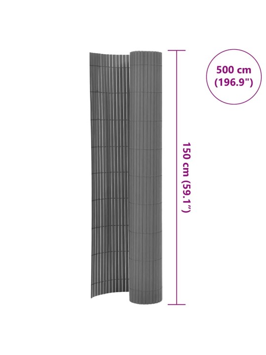 KAHEPOOLNE PIIRDEAED, PVC 150 X 500 CM, HALL