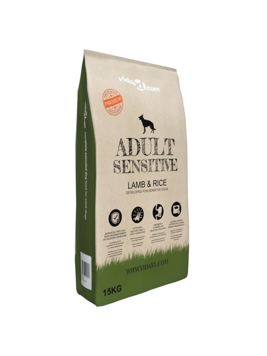 Premium koerte kuivtoit "adult sensitive lamb & rice" 15 kg